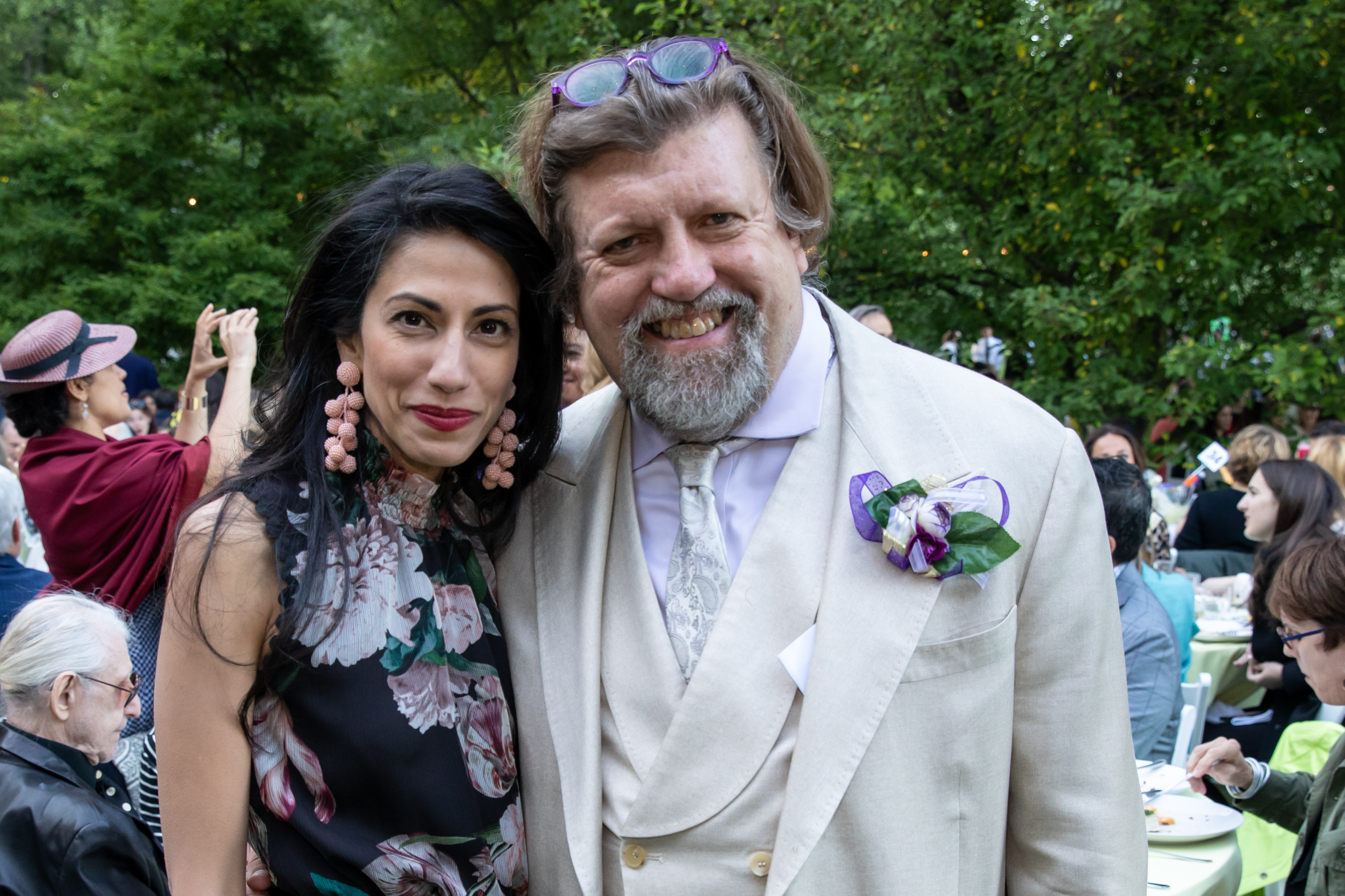 Huma Abedin and Oskar Eustis