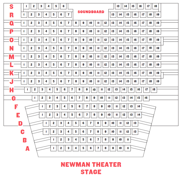 Newman Center For The Performing Arts Seating Chart