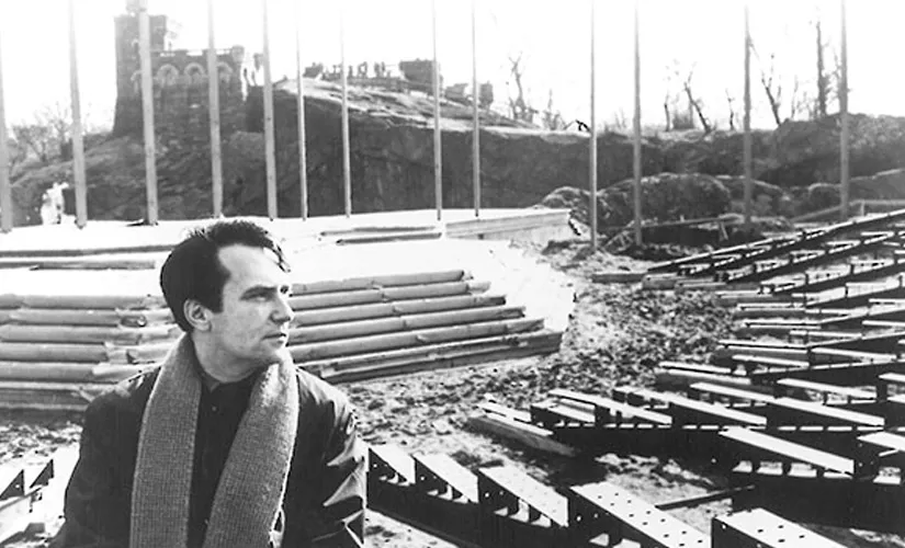 Image of Joe Papp at The Delacorte Theater
