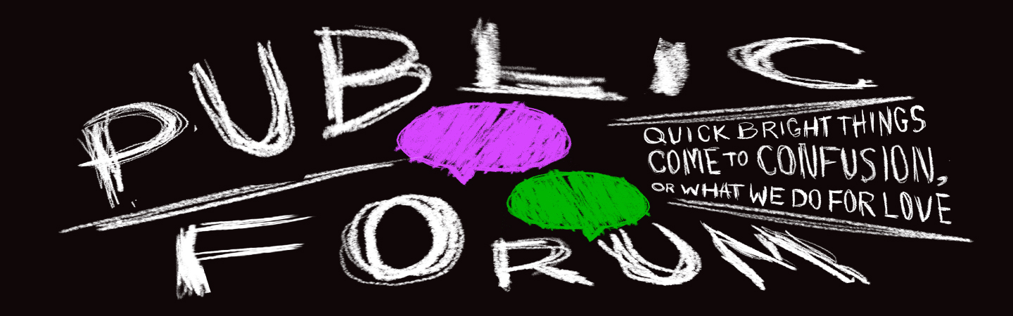 Quick Bright Things Come to Confusion, or What We Do For Love