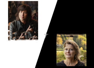 Songwriter Jennifer Egan and Rhett Miller