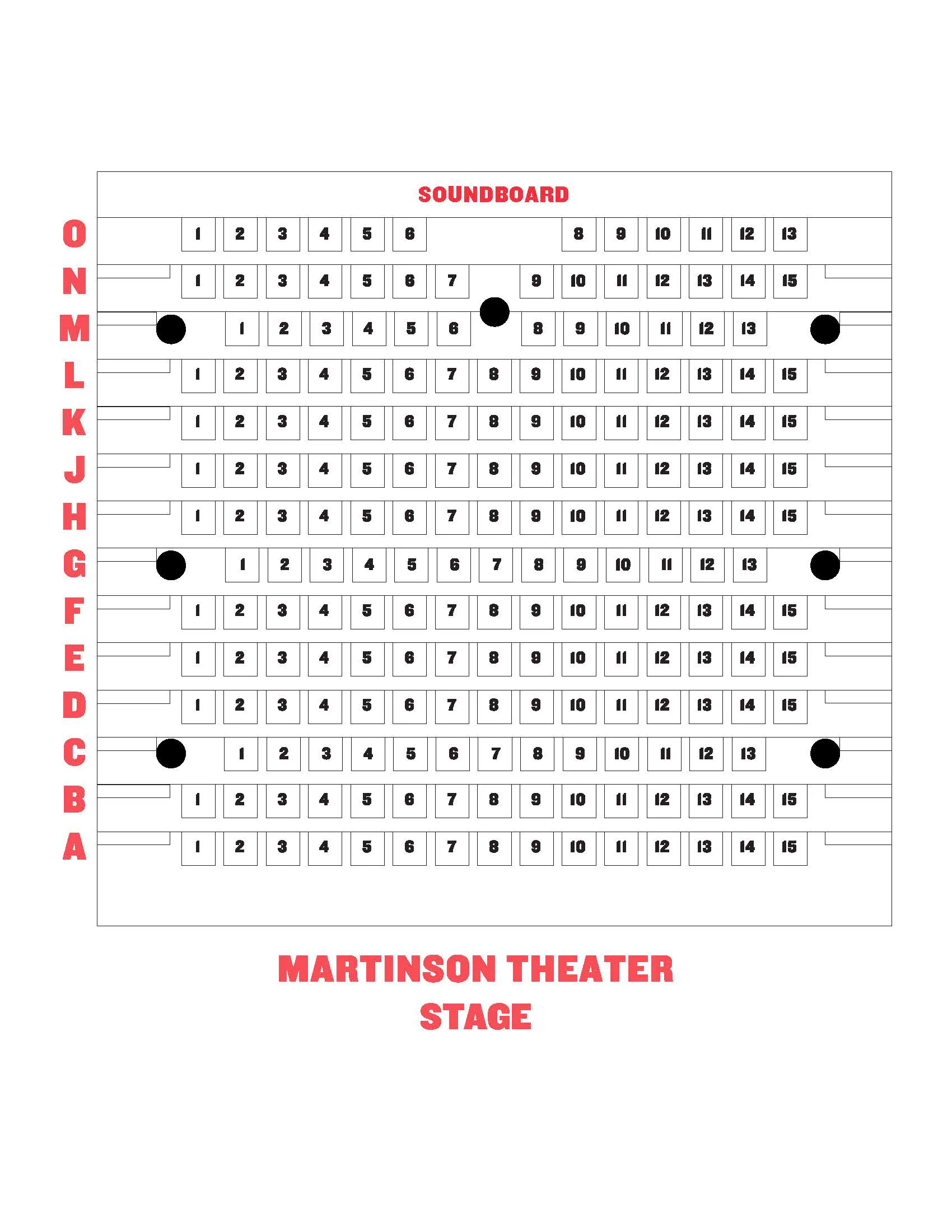 Venue Seating Charts, image size:1700x2200