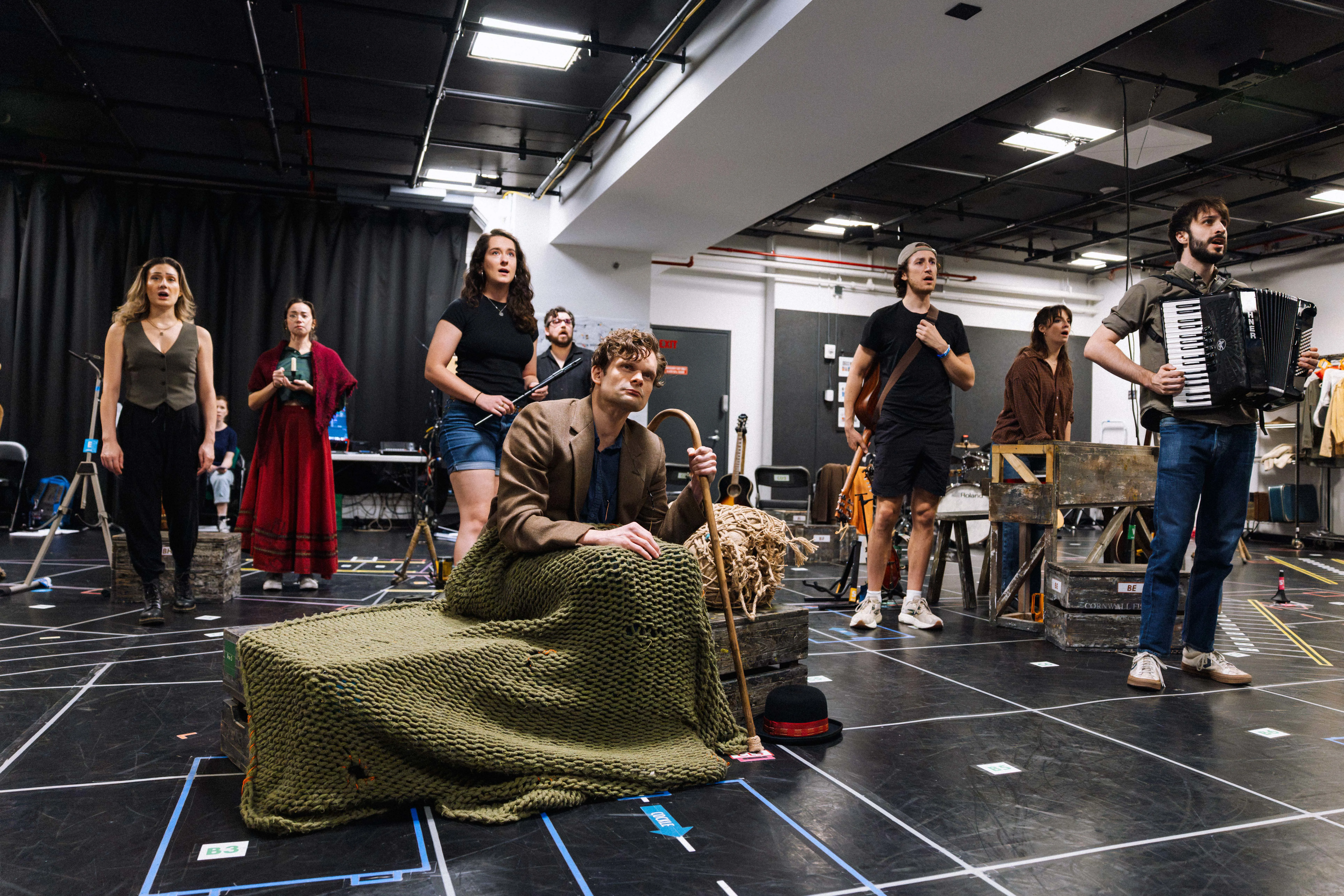 Andrew Durand (foreground) and the company  